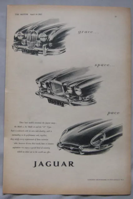 1962 Jaguar Original advert No.1