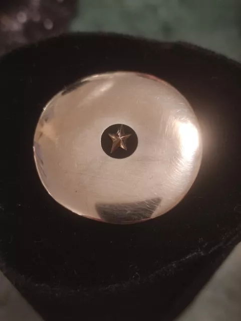 Thierry Mugler Angel Vintage Silver Round Star Pendant