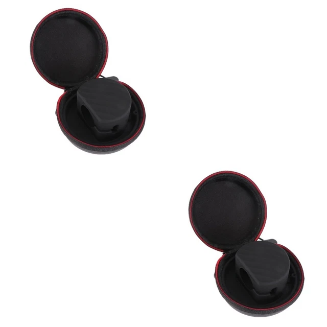 2pcs 2 en 1 Cas de stockage portable Base de charge Pochette de poche Coffret