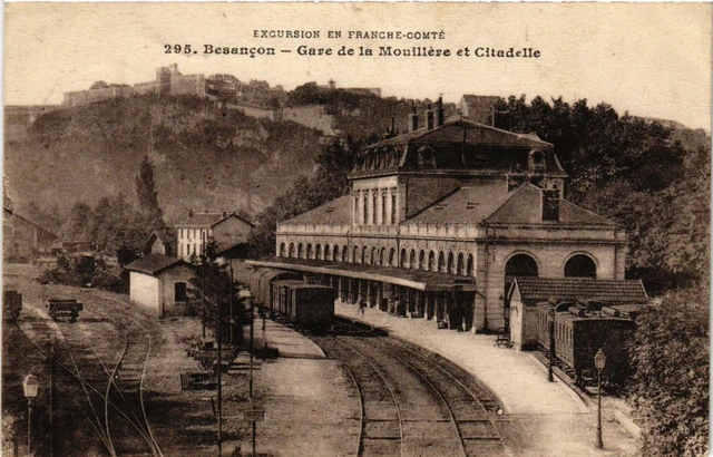CPA Excursion en Franche..BESANCON - Gare de la Mouilléve et Citadelle (299843)