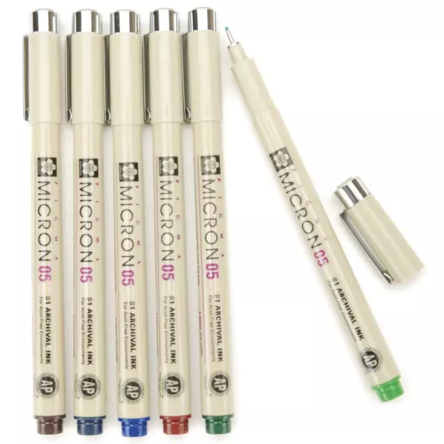 Sakura - Pigma Micron Pens 05 .45mm - 6/Pkg - Heritage/Earth Collection 2