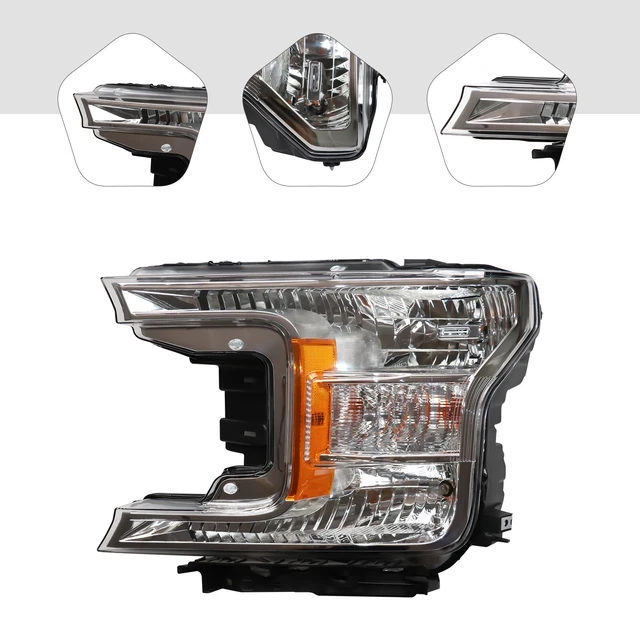HALOGEN TYPE HEADLIGHT Headlamp For Ford F150 20182020 Left Driver