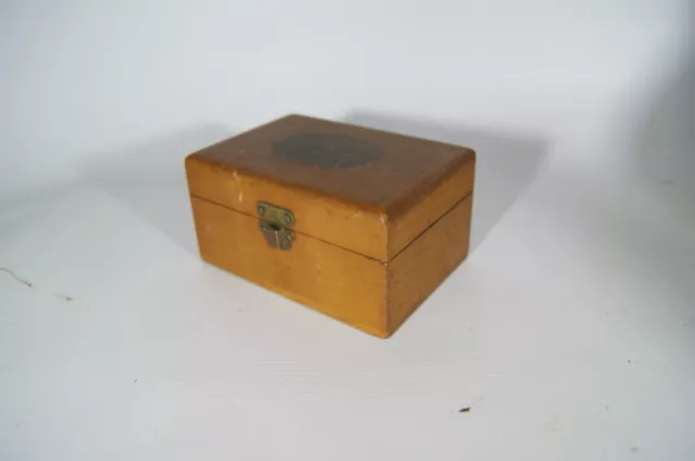 Mauchline Ware Wooden box Newport Pagnall Church Victorian 19th Century Treen