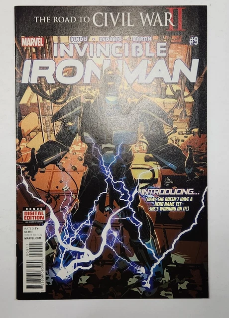 Invincible Iron Man (2015) # 9 - 1st full Riri Williams in armor VF/NM-