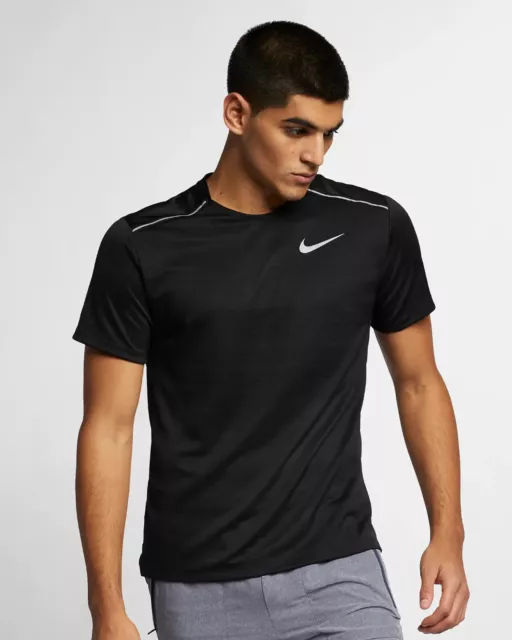 T-shirt uomo Nike Dri-Fit Miler Crew Running jogging palestra sportiva maglietta top