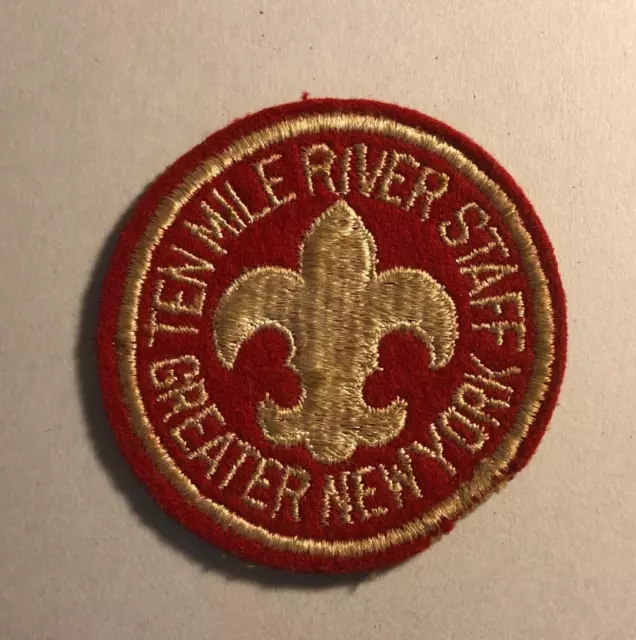Boy Scouts Of America Ten Mile River Scout Camp Staff Patch Greater New York