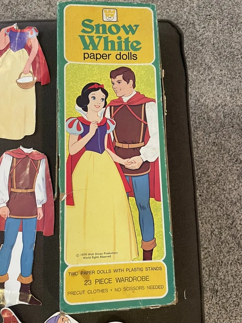 Vintage Disney Snow White and The Prince Magic Paper Doll 1979