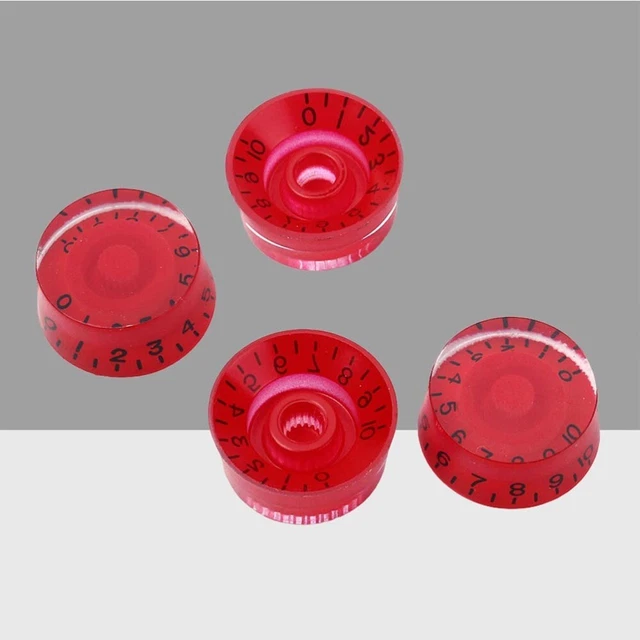 Manopole Per Potenziometro In Bakelite - 2 Pezzi, Nero, 33x17mm - Per Chitarra, Basso, Audio - Foto 4