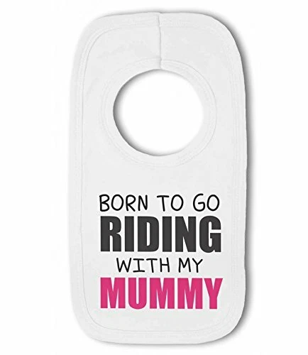 Born to go Riding with my Mummy - Bavaglino pullover bambino di BWW Print Ltd