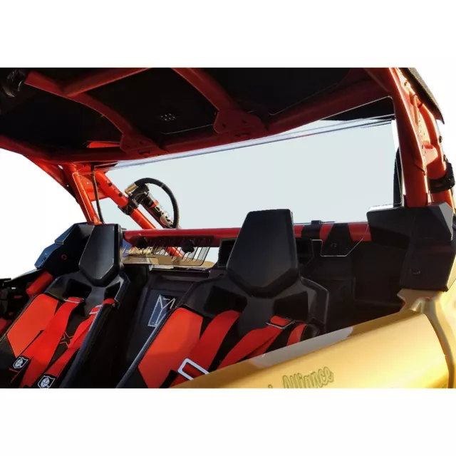 Spike Powersports Spike Rear Windshield with Vent Can 77-2300V-R