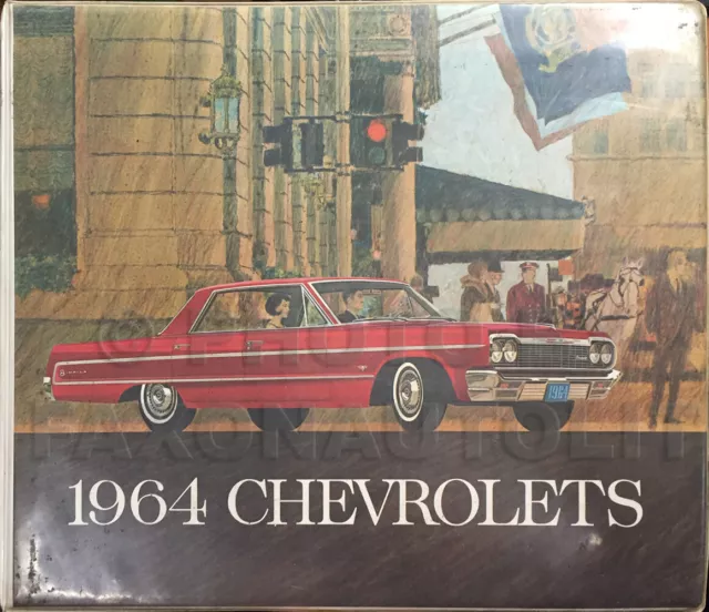1964 Chevy Car Color and Upholstery Dealer Album Chevrolet Showroom Book