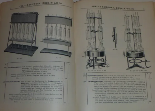 RARITÄT: Julius Schober Katalog Metallwaren für Chemie,Pharmazie,Technik ca.1915