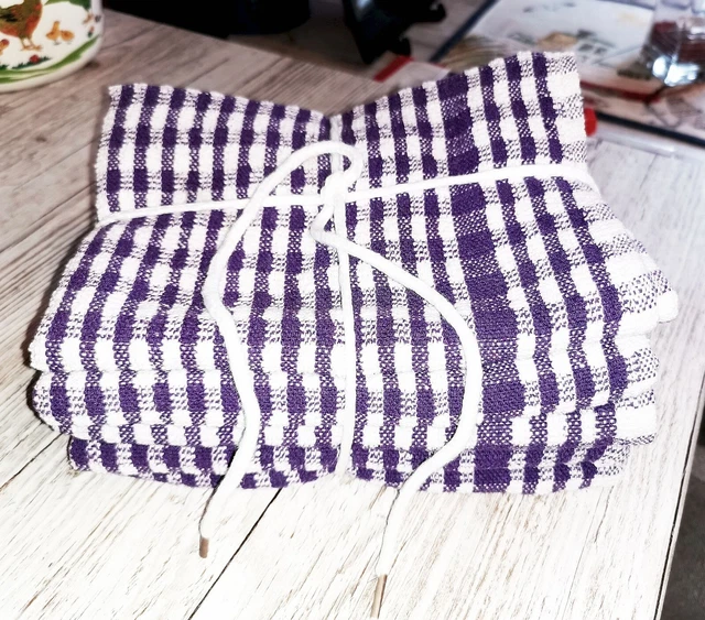 Frottier-Geschirrtücher, kleine Handtücher Frottee Lila 100% Cotton 5er Set