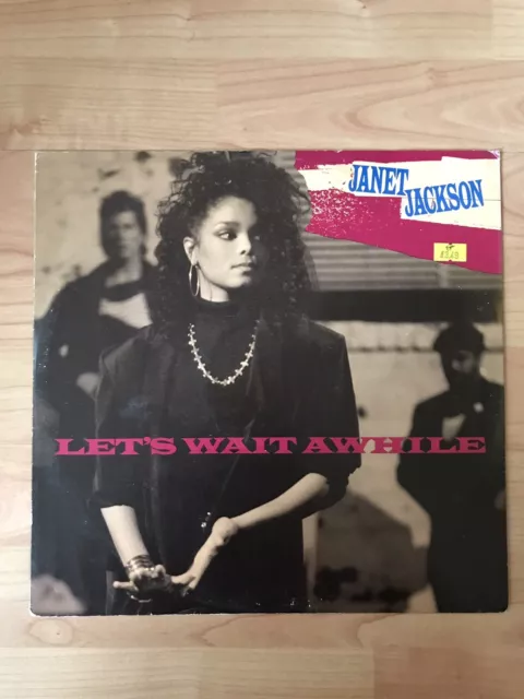 Janet Jackson , Let's Wait A While 1987 Breakout 12" Vinyl Single