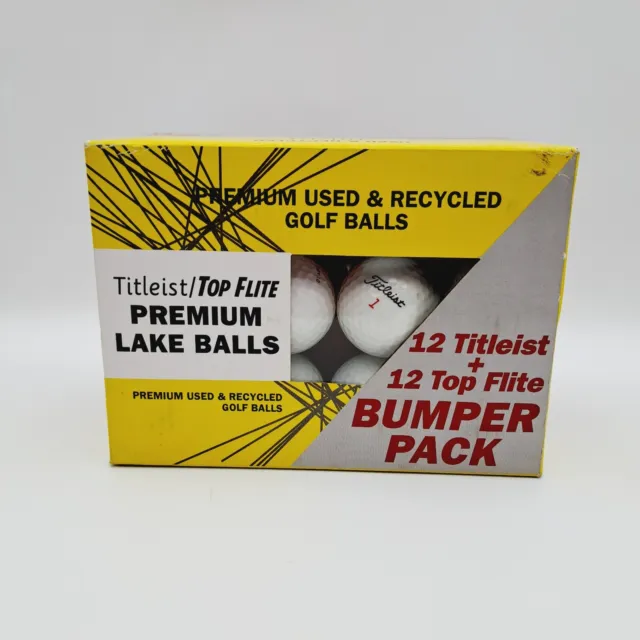 Titleist x12Top Flite x12 golf balls premium used recycled lake balls in box