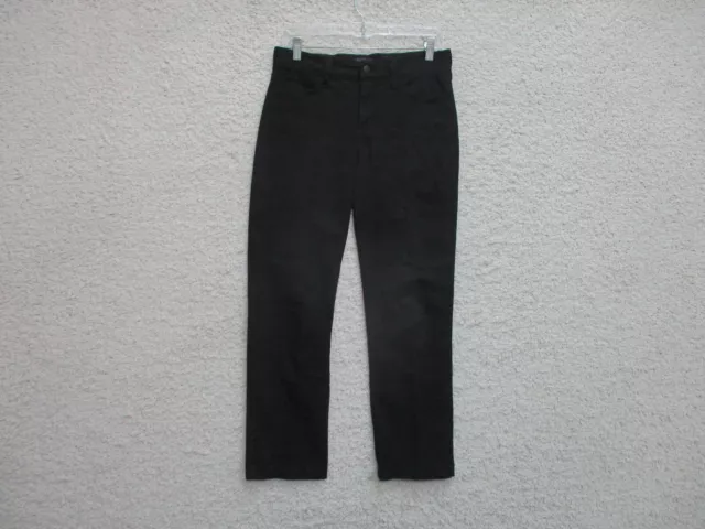 NYDJ Not Your Daughters Jeans 4 Womens Regular Size Black Denim Straight Stretch