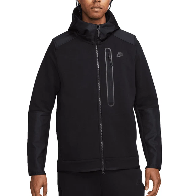 Nike Felpa da Uomo con Cappuccio e Full Zip Tech Fleece Nero Codice DR6165-010