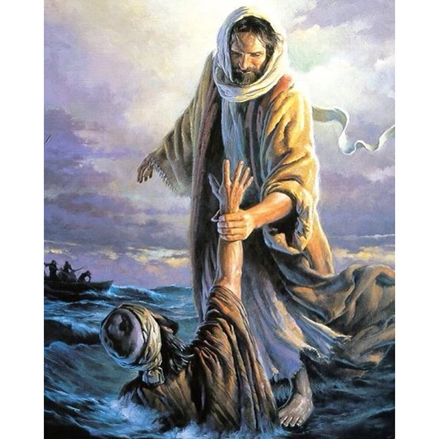 Jesus Redemption Oil Paint By Numbers Kit DIY Home Decoration Gift Wall Pictures
