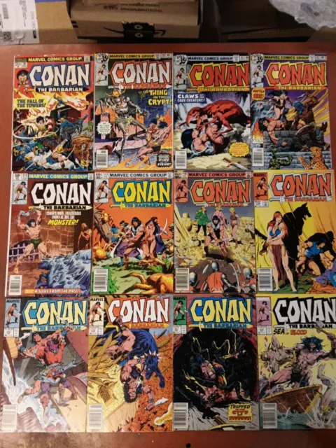 Lot Of 25 Conan The Barbarian Comics Marvel Vintage