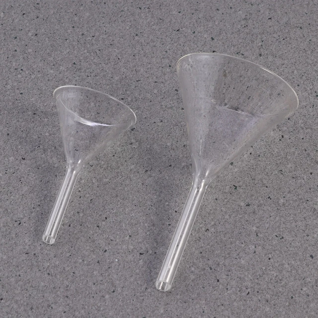 Embudo de vidrio para llenar botellas embudo artesanal bar triángulo