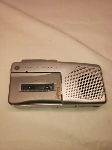 Vintage GE Fast Playback AVR Model 3-5377A Micro-Cassette Voice Recorder-Tested