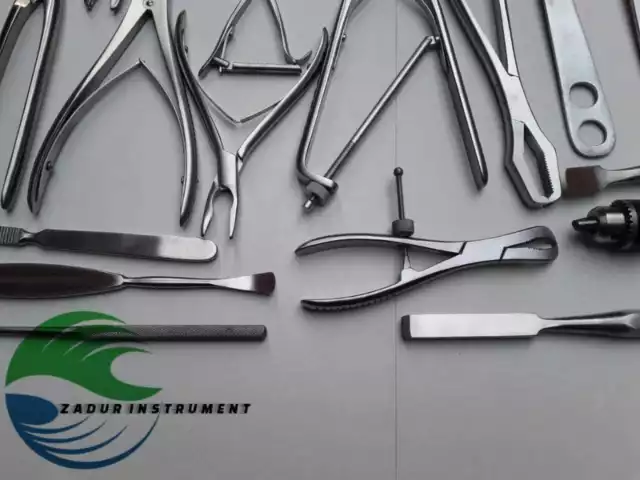 Ensemble d'instruments de chirurgie orthopédique perceuse à os scie à os qualité allemande 2
