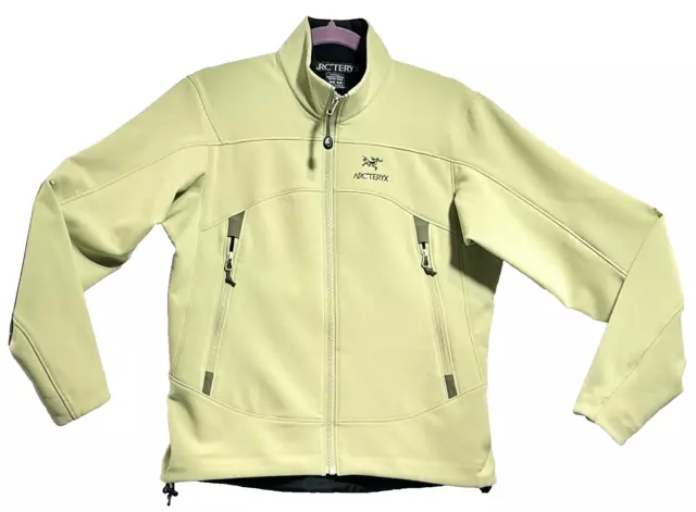ARCTERYX GAMMA SV Womens Medium Soft Shell Jacket Polartec Fleece Lined Lt Green 125.00 PicClick
