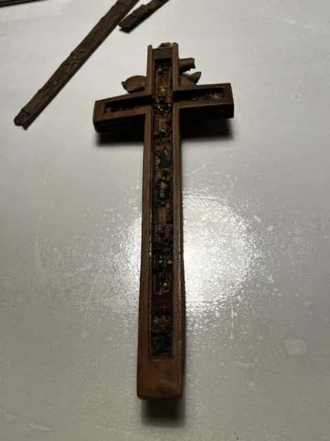 Antikes Reliquien Kreuz