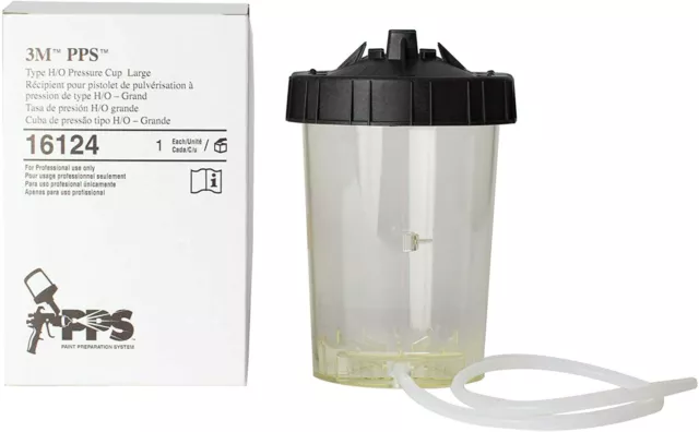 3M 16124 PPS Type H/O Pressure Cup, Large, 28 ounce (828 mL), 16124