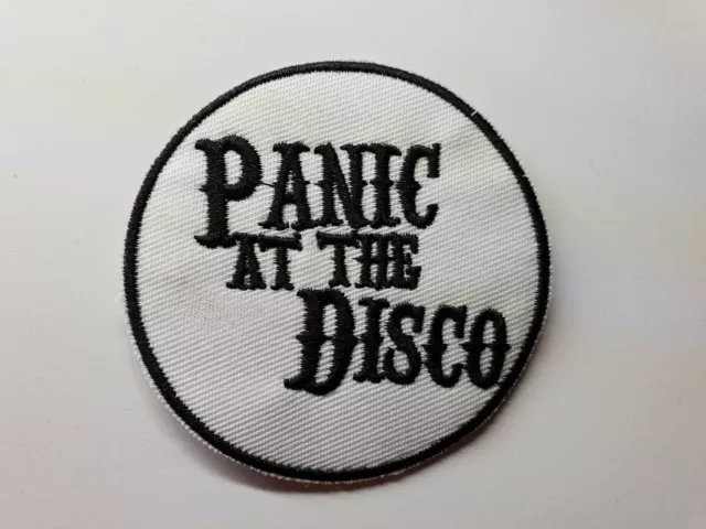 Panic at the Disco iron on or sew on Patch Pop Band music badge logo 6.9cm