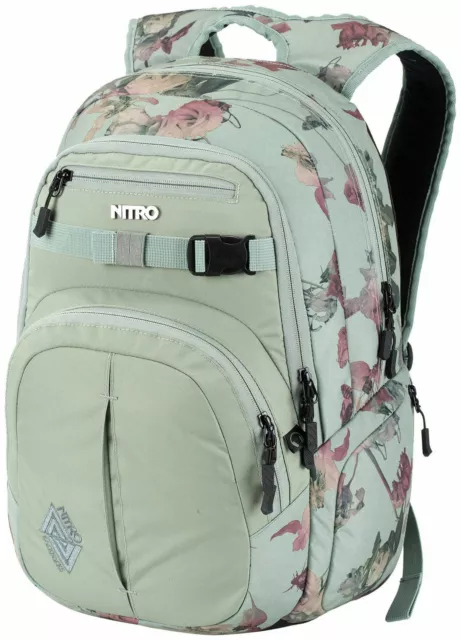 NITRO Daypacker Collection Chase Backpack Rucksack Tasche Dead Flower Grün