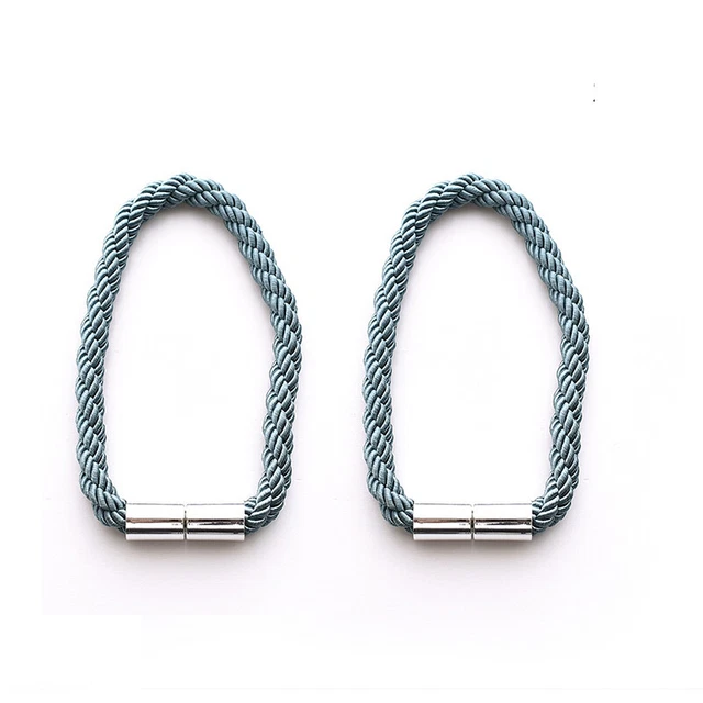 2x Magnets Curtain Tie Backs Curtain Tieback Decor Rope Holdbacks Buckle Clips 7