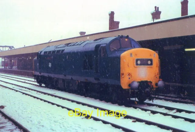 Photo Railway 6x4 Class 37 37156 Light Engine Doncaster 20/1/79