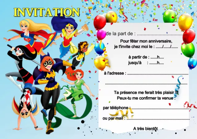 5 - 12 ou 14 cartes invitation anniversaire lilo et stitch REF 436