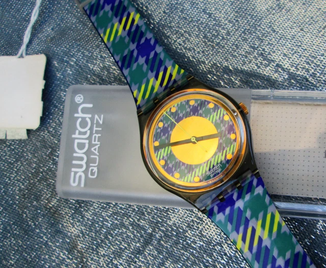 Orologio Swatch Tailleur Gm109 Vintage 1992 Watch Quartz Swiss New