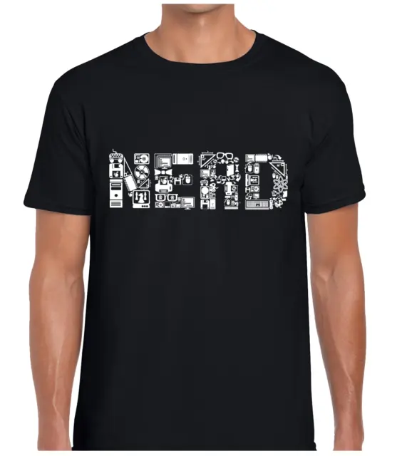 Nerd Cool Design Mens T Shirt Tee Geek Gamer Gaming Top Gift Present Idea New