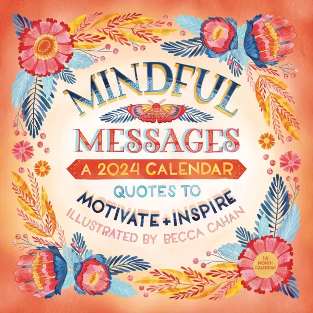 Mindful Messages: a Year of Quotes to Motivate + Inspire 2024 Square