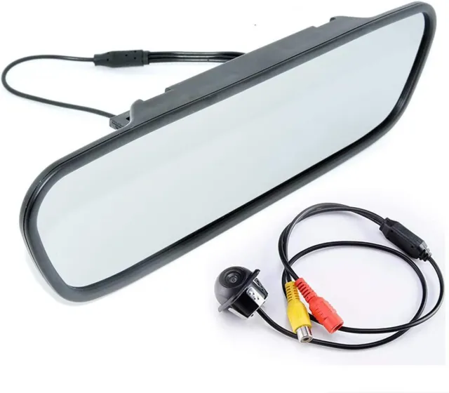 Mini Backup Camera - 5 Inch TFT LCD, HD Rearview Mirror Monitor