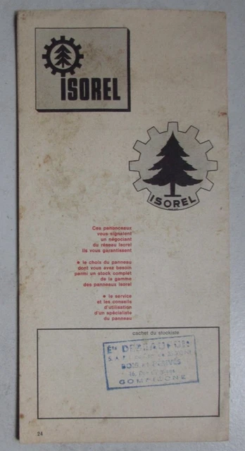 Ancien dépliant publicitaire 60 idées plans pour isoler, décorer Isorel 4