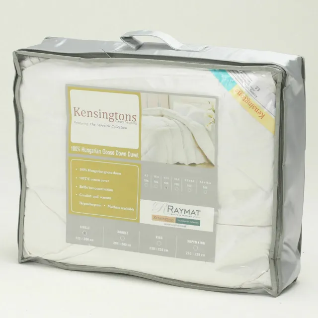Kensingtons® Luxurious Hungarian Goose Down Duvet Quilt Togs 4.5 10.5 All Sizes 3