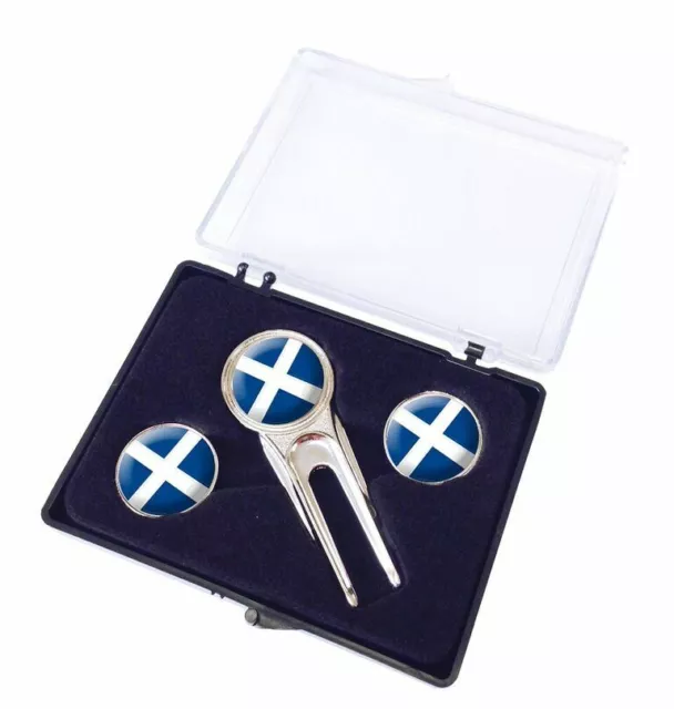 Golf Gift Prize Set Scotland - Pitchfork And Ball Markers