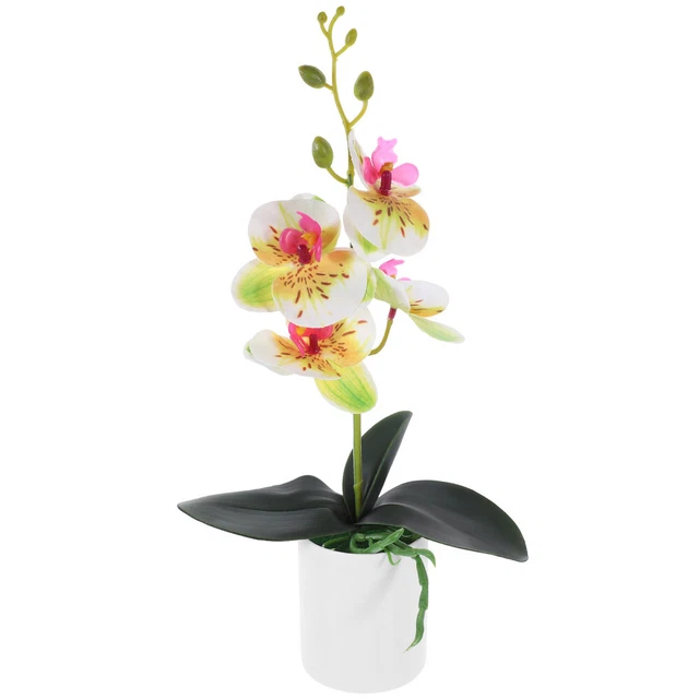 Pianta Artificiale Anthurium Con Fiori Rossi: 5 Fiori E 7 Foglie, Altezza 33 Cm, Realistica, In Plastica Atossica, Per Interni - 6