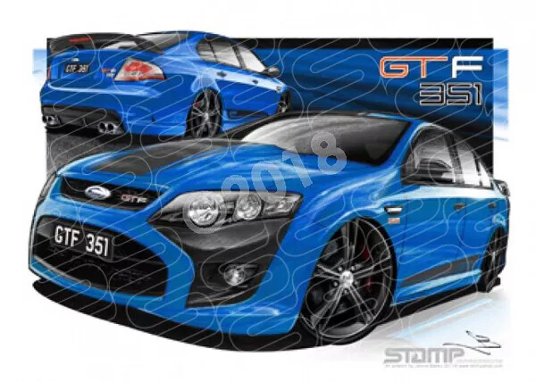 Fpv Fg Gtf 351 Gtf Fg Kinetic Black A1 Stretched Canvas (Fv346)