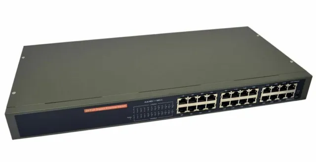 NewLink 24 Port Gigabit non Administré Réseau Ethernet Serveur/Bureau/Maison
