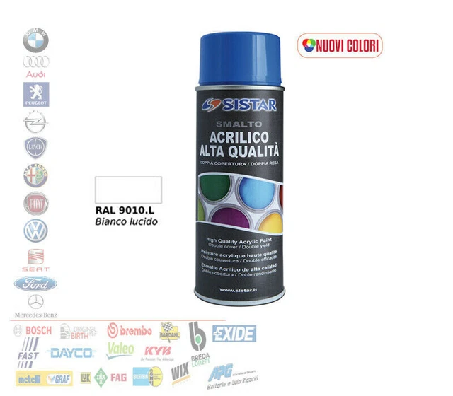 SMALTO BIANCO ALTA VISIBILITA TARGHE VERNICE BIANCA EFFETTO - Foto 11