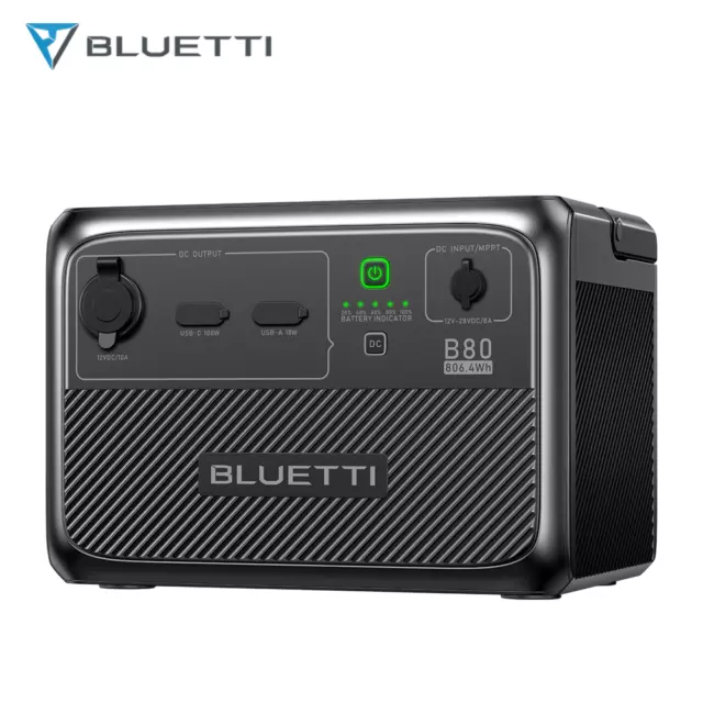 Bluetti B80 806Wh Batterie D'extension, Lifepo4 Pour Générateur Solaire Ac60