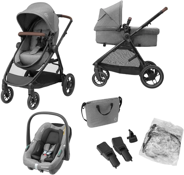 Maxi-Cosi Zelia S Trio 3-in-1 Prams Travel System - Graphite