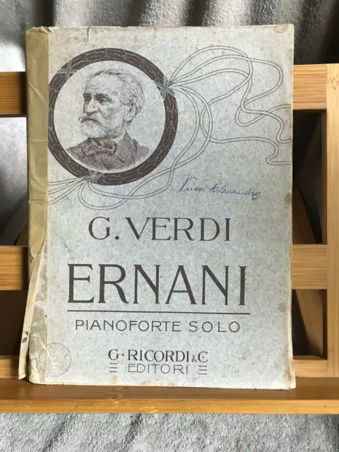 Verdi Ernani partition pour piano seul italienne éditions Ricordi