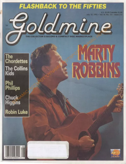 GOLDMINE Record  Magazine July 1992 -THE FIFTIES,Marty Robbins,Phil Phillips VG+