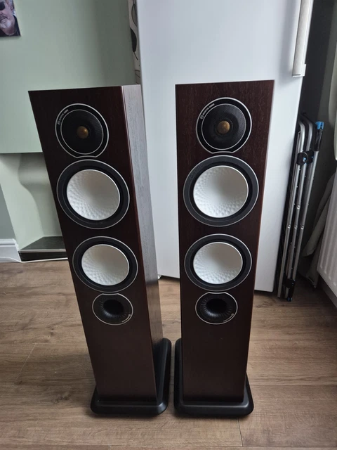 MONITOR AUDIO SILVER 6 5g Floor Standing Speakers original boxes mint ...